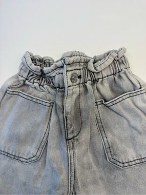 Zara Kids Light Gray Paperbag Waist Jeans